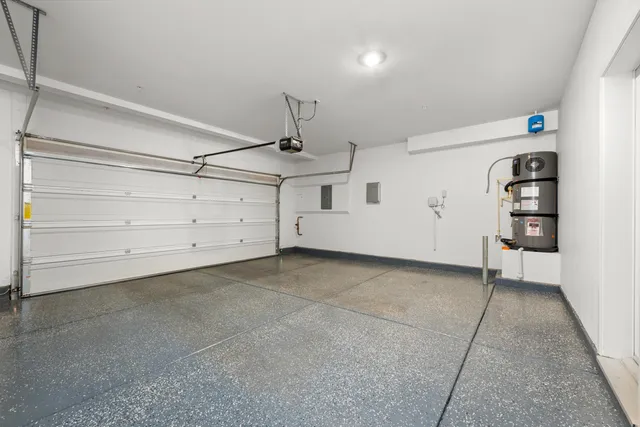 a view of a garage room