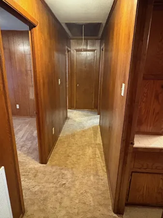 a view of entryway with a door