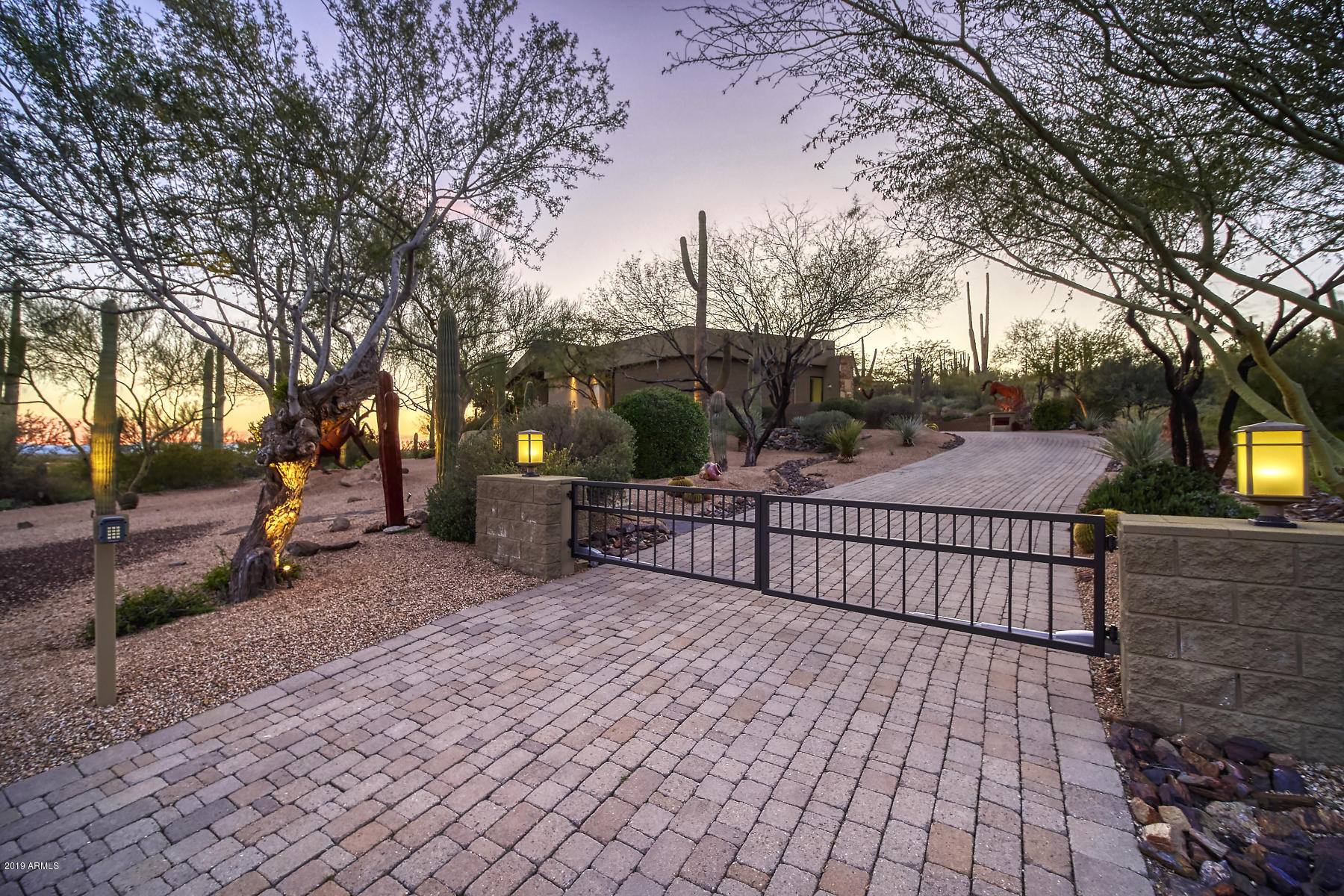 7668 Long Rifle Road Carefree, AZ 85377 - Photo 6 of 57 Gated Driveway