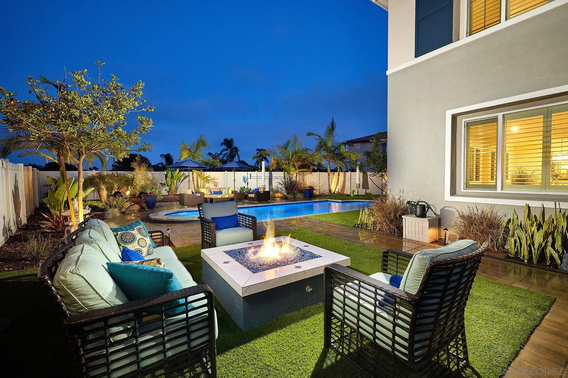 1179 Tesoro Place Vista, CA 92081 - Photo 30 of 49 a outdoor living space with furniture and city view