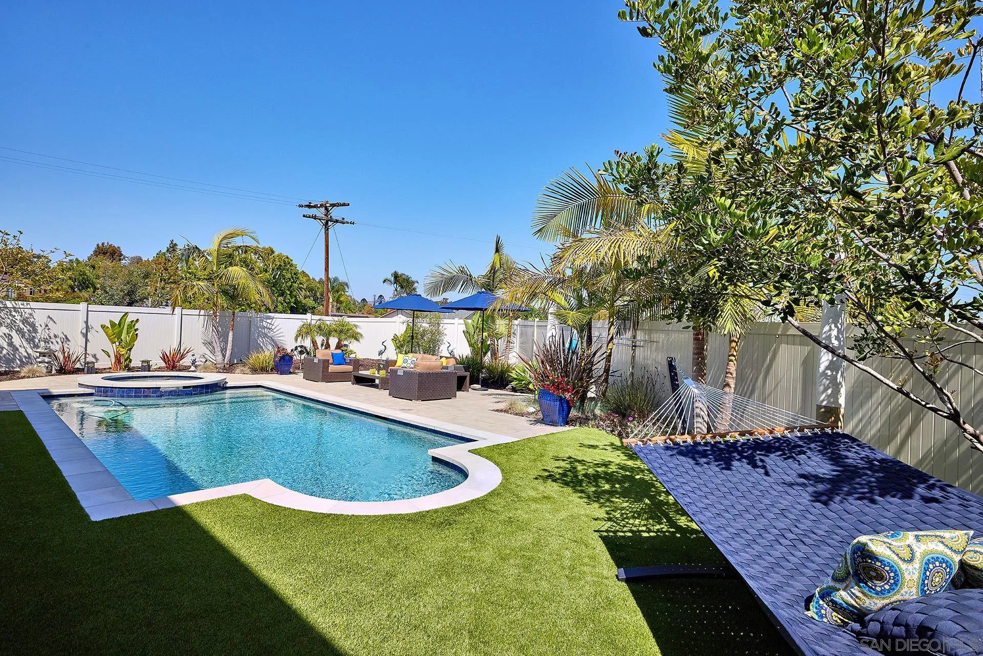 1179 Tesoro Place Vista, CA 92081 - Photo 43 of 49 a view of a swimming pool with a patio