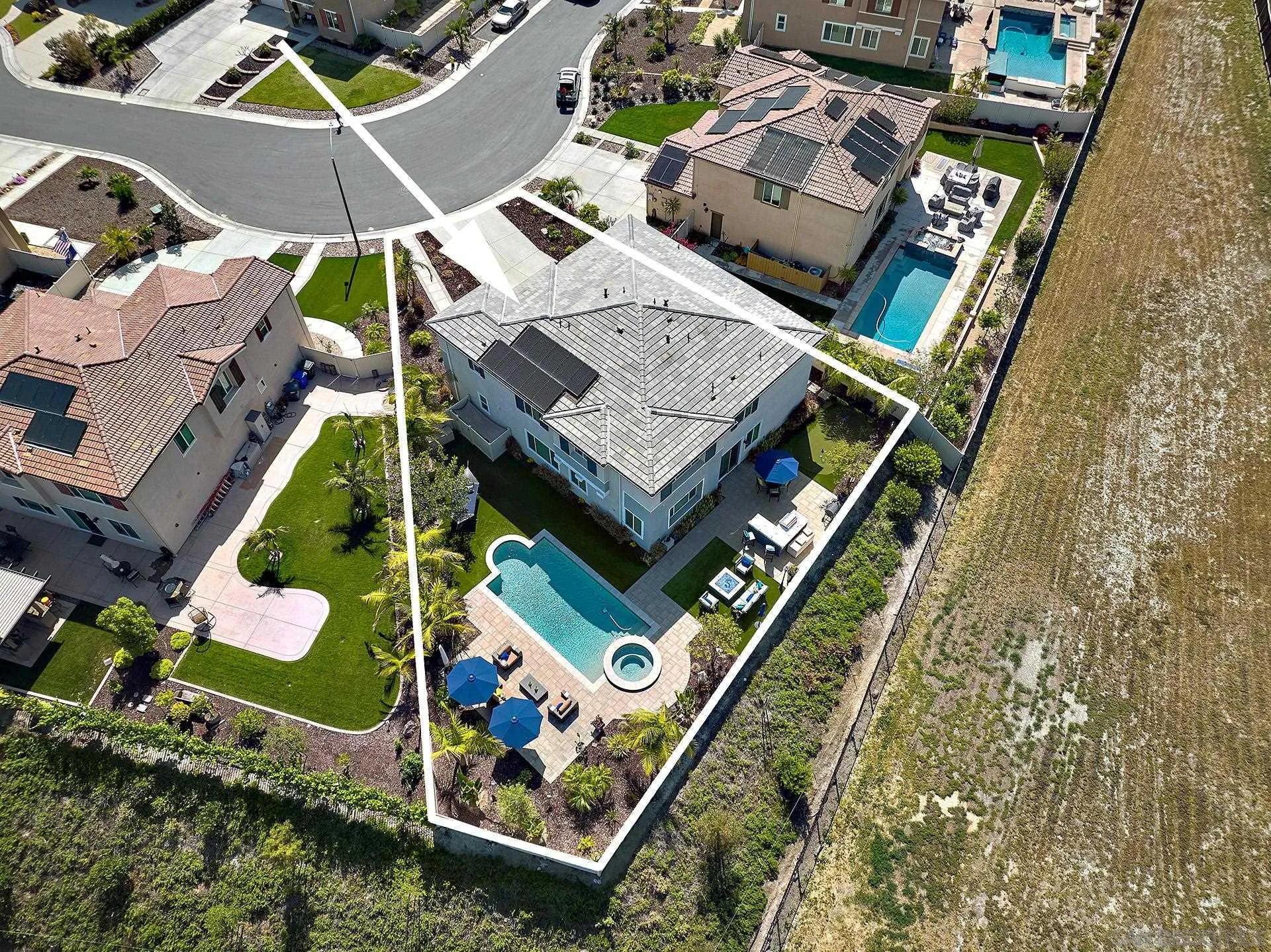 1179 Tesoro Place Vista, CA 92081 - Photo 47 of 49 an aerial view of a house