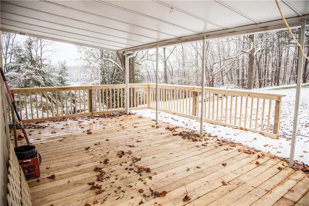 266 Chalfant Road Perryopolis, PA 15473 - Photo 22 of 25 New wooden back deck with great scenery!