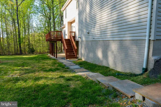 a view of outdoor space with garden