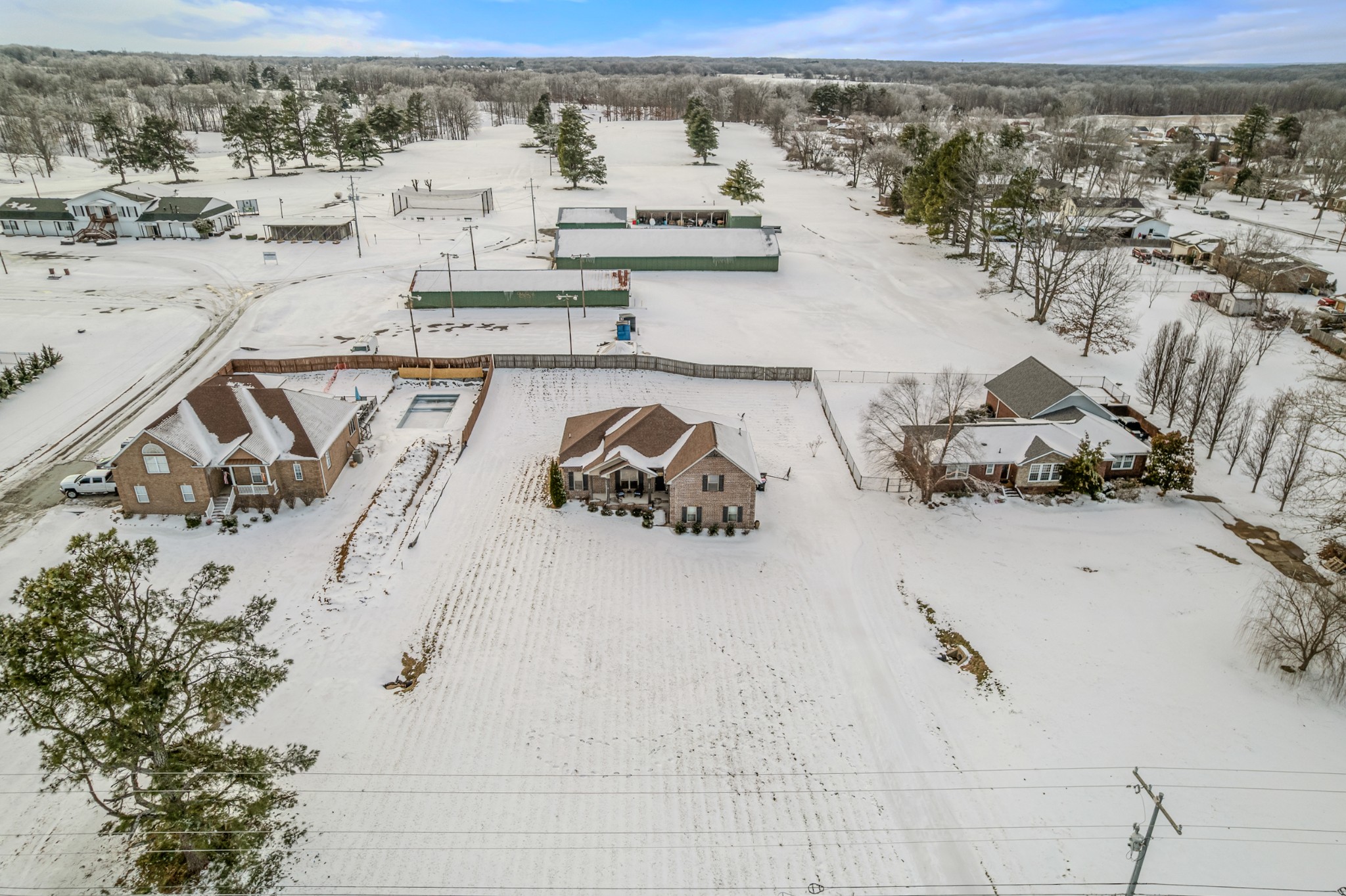 1934 Hygeia Road Greenbrier, TN 37073 - Photo 36 of 36 an aerial view of residential houses with outdoor space
