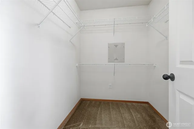 an empty room with a natural light