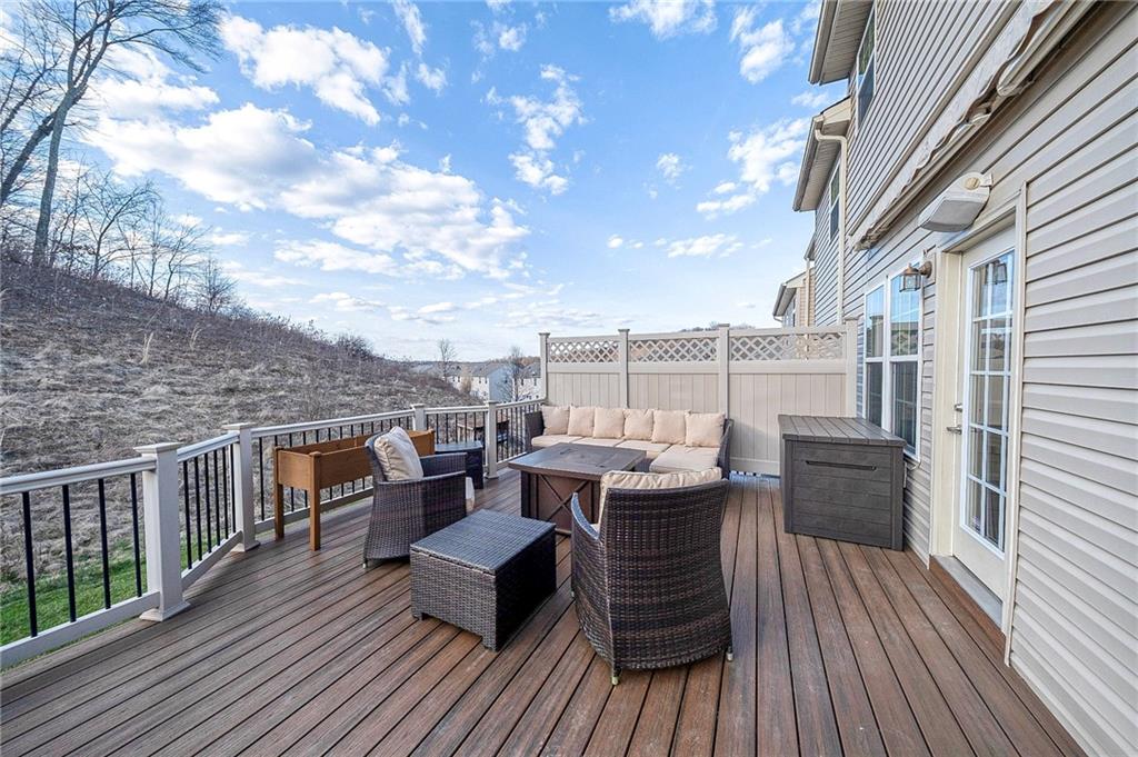 204 Broadstone Drive Mars, PA 16046 - Photo 25 of 32 a terrace of a house with wooden floor outdoor seating
