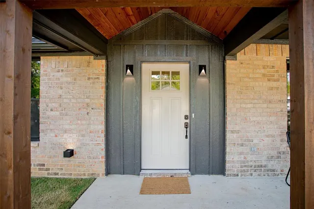 a door view with a outdoor space