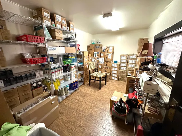 a view of a shaded area in a black gate