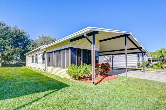a house view with a garden space