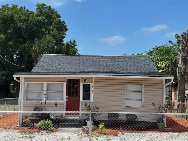 a front view of a house