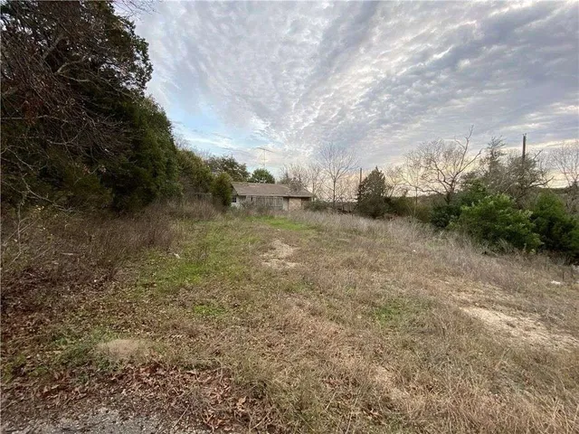 a view of a lake with houses