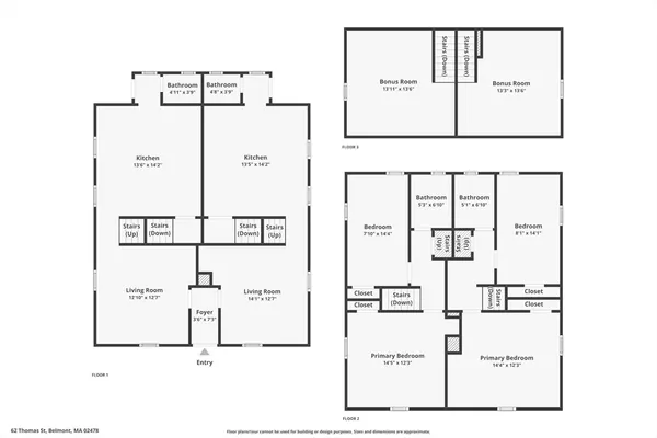 $1,250,000 | 62 Thomas Street, Belmont, MA 02478