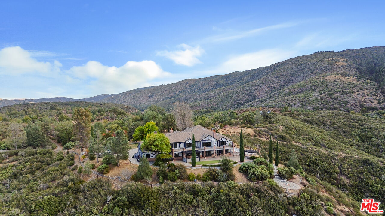 28765 Pine Canyon Road Lake Hughes, CA 93532 - Photo 25 of 58 a view of a house with a mountain in the background