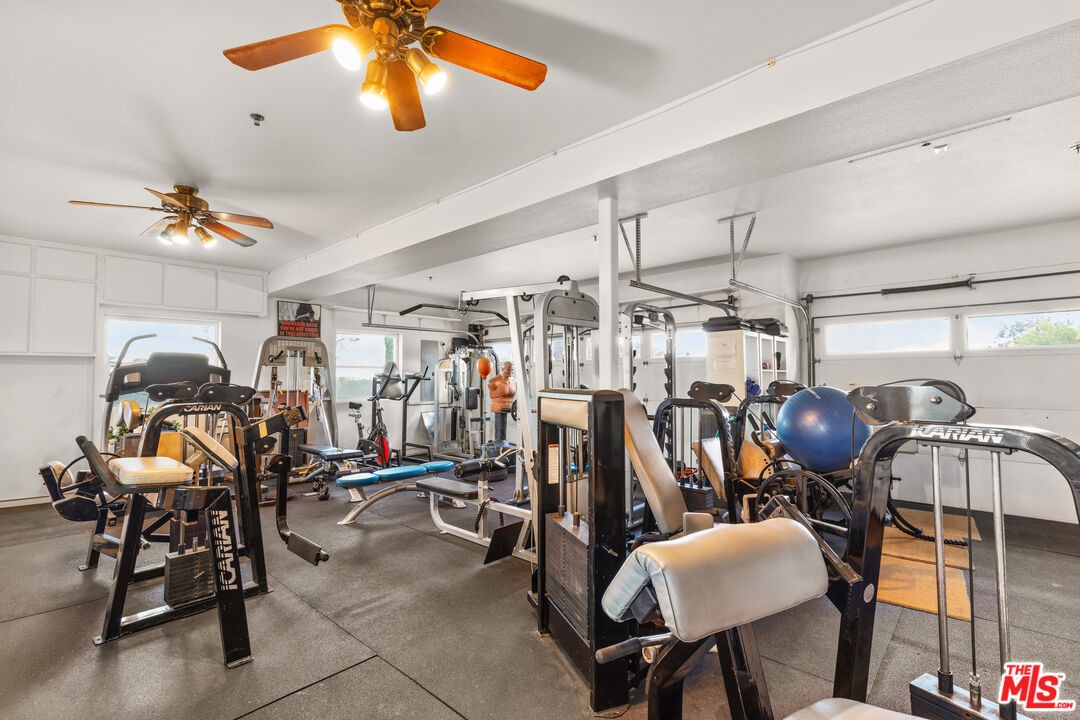 28765 Pine Canyon Road Lake Hughes, CA 93532 - Photo 56 of 58 a view of a room with gym equipment