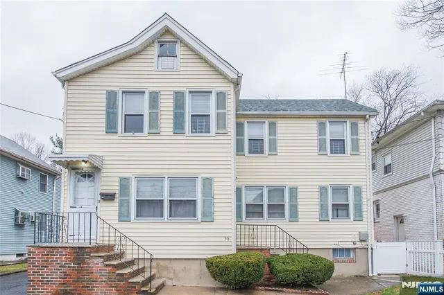 a front view of a house