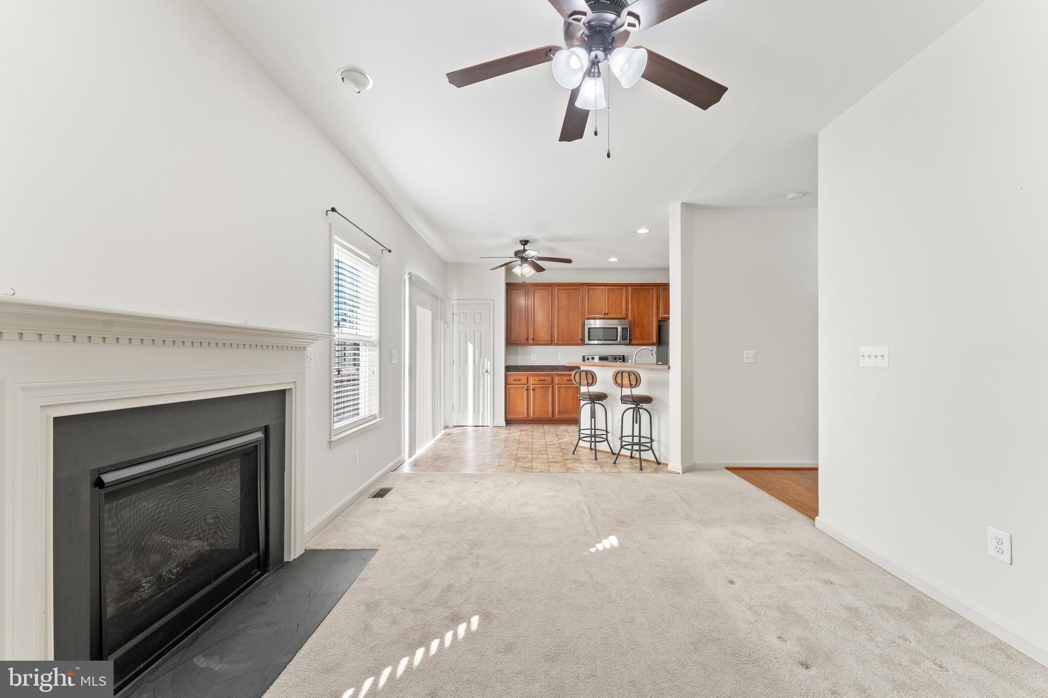 18350 Congressional Circle Ruther Glen, VA 22546 - Photo 19 of 55 a view of a livingroom with a fireplace and a ceiling fan