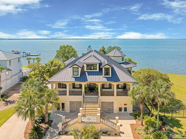 a view of an ocean and beach