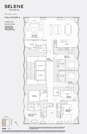$8,995,000 | 100 East 53rd Street, Unit 57A | Midtown East