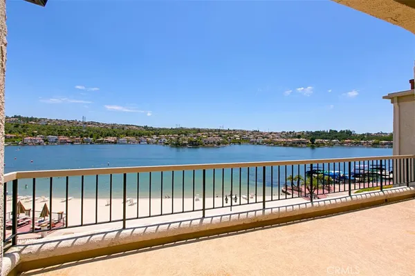 a view of city from a balcony