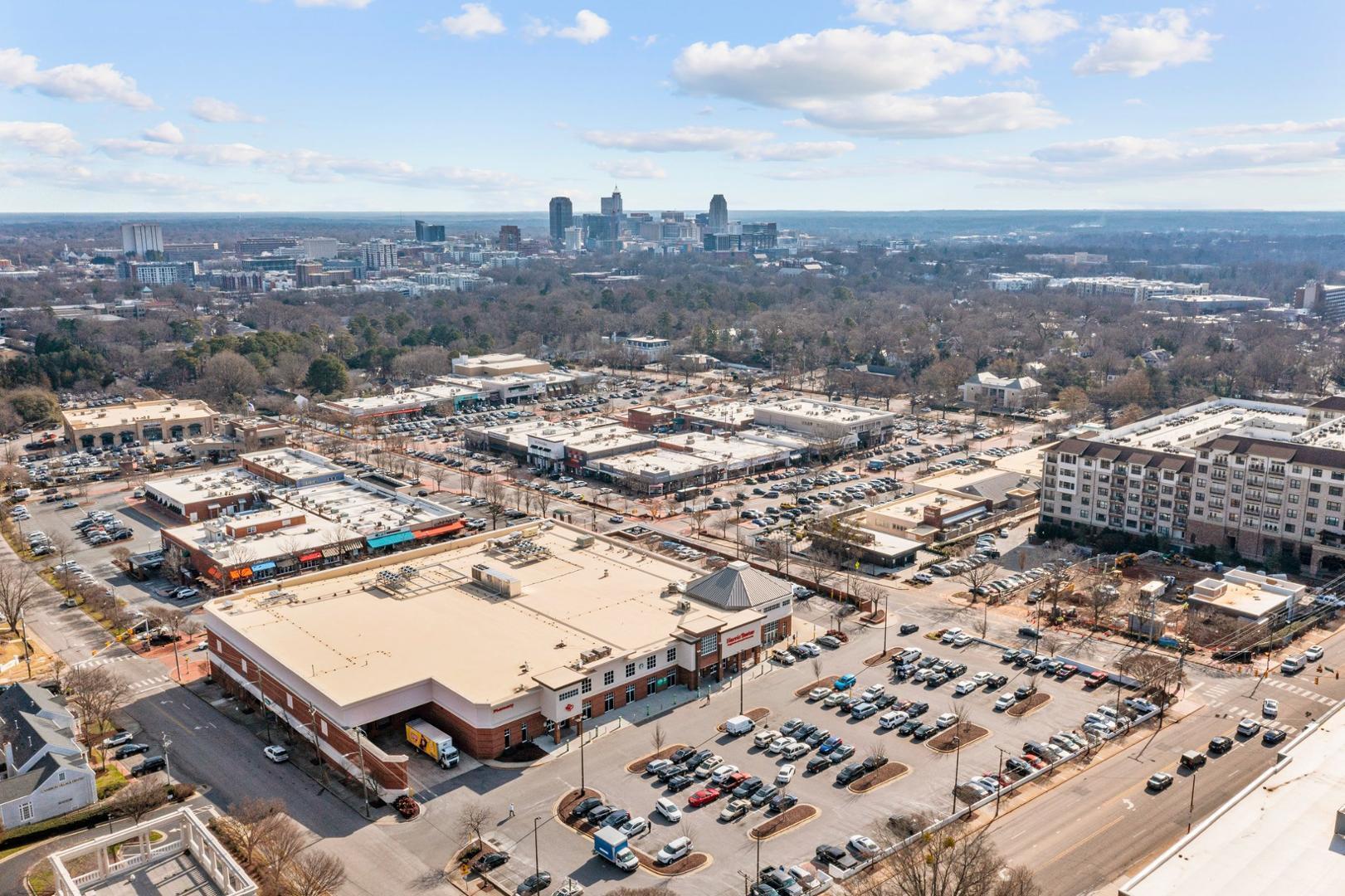 619 Hinsdale Street Raleigh, NC 27605 - Photo 26 of 34 an aerial view of residential houses with outdoor space