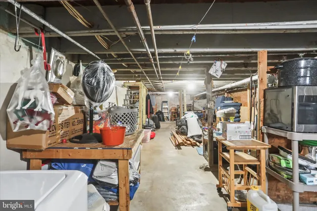 a view of storage and utility room
