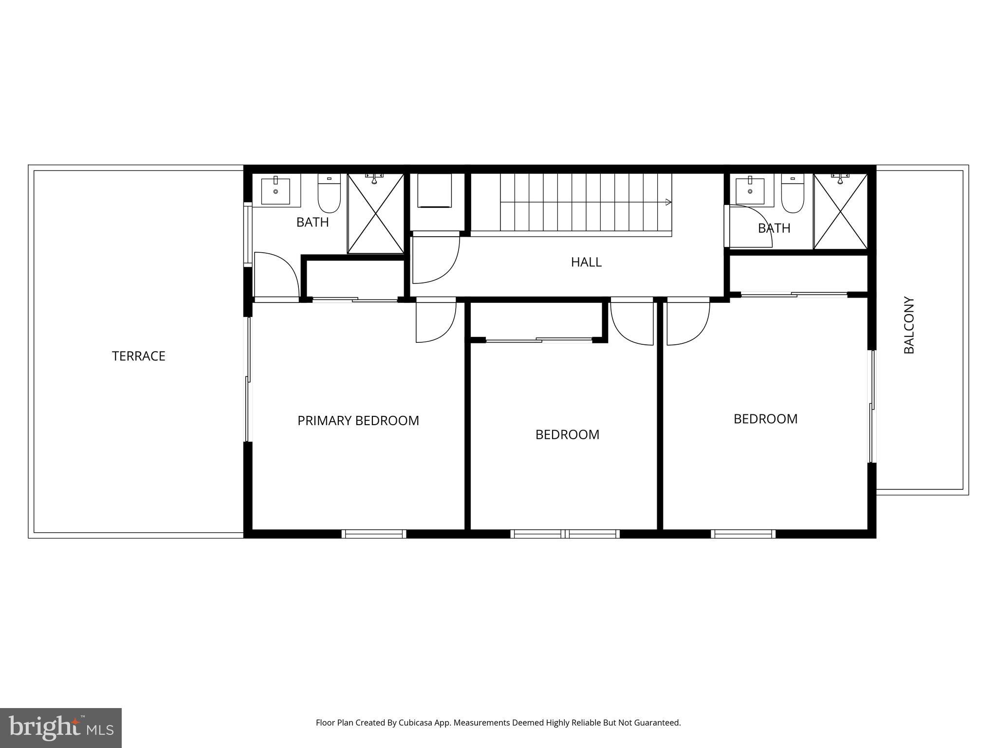 1355 Longfellow Street Northwest Washington, DC 20011 - Photo 46 of 47 Second level floor plan