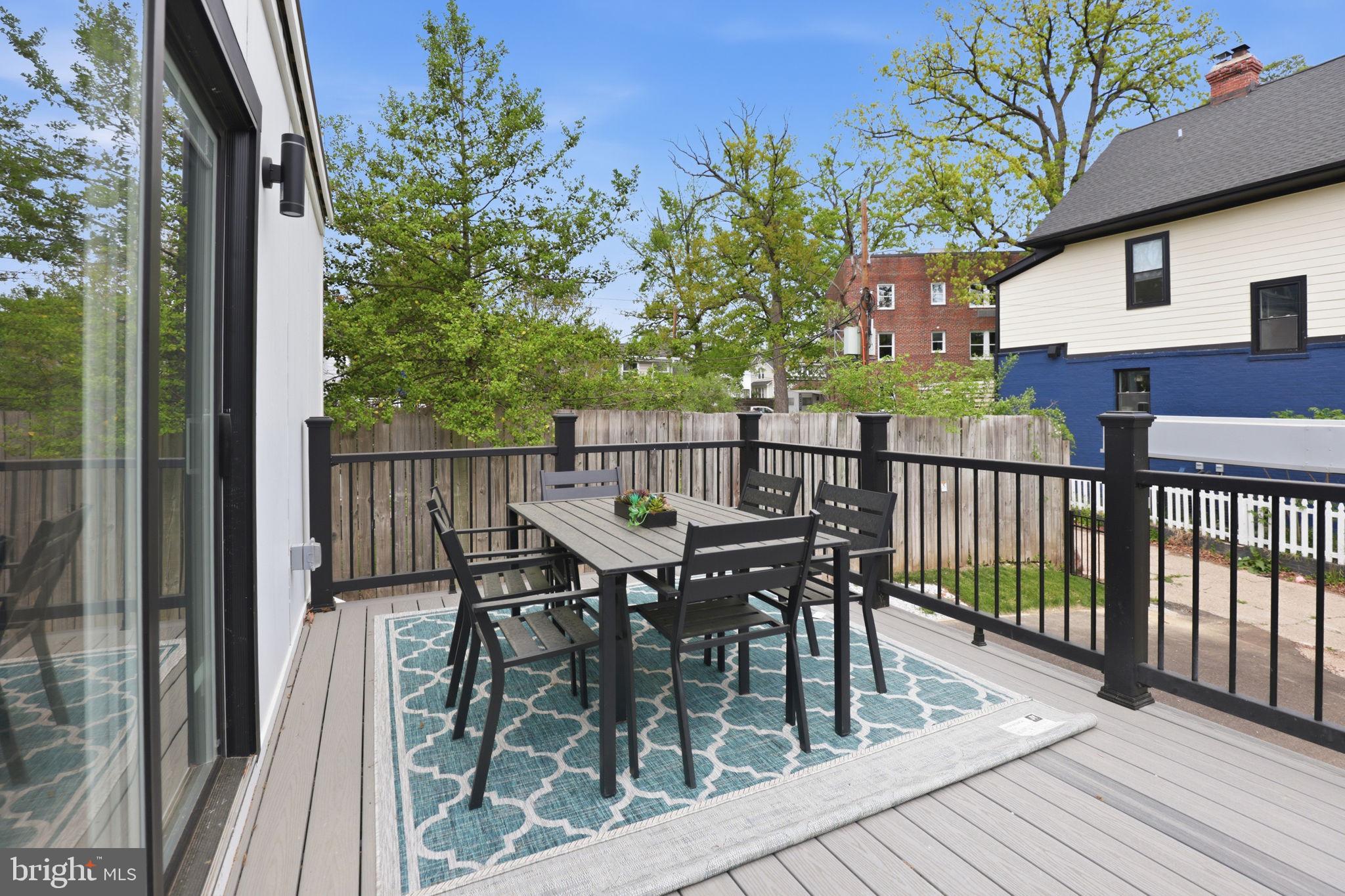 1355 Longfellow Street Northwest Washington, DC 20011 - Photo 8 of 47 Deck off kitchen
