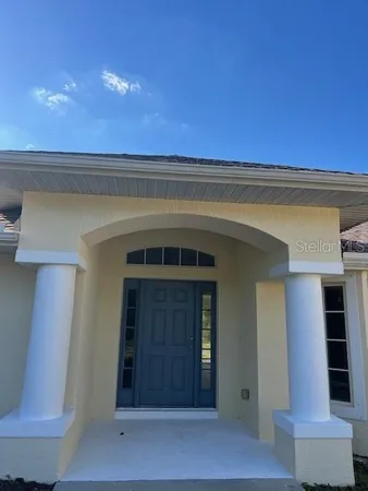 a view of front door