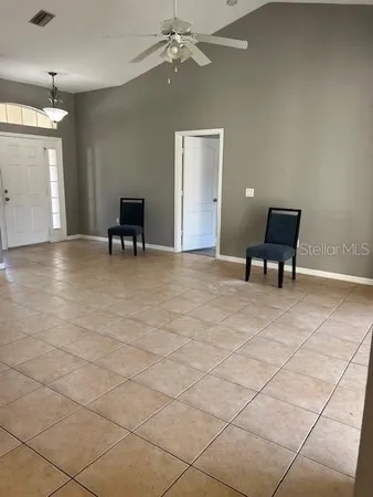 a view of a livingroom with furniture