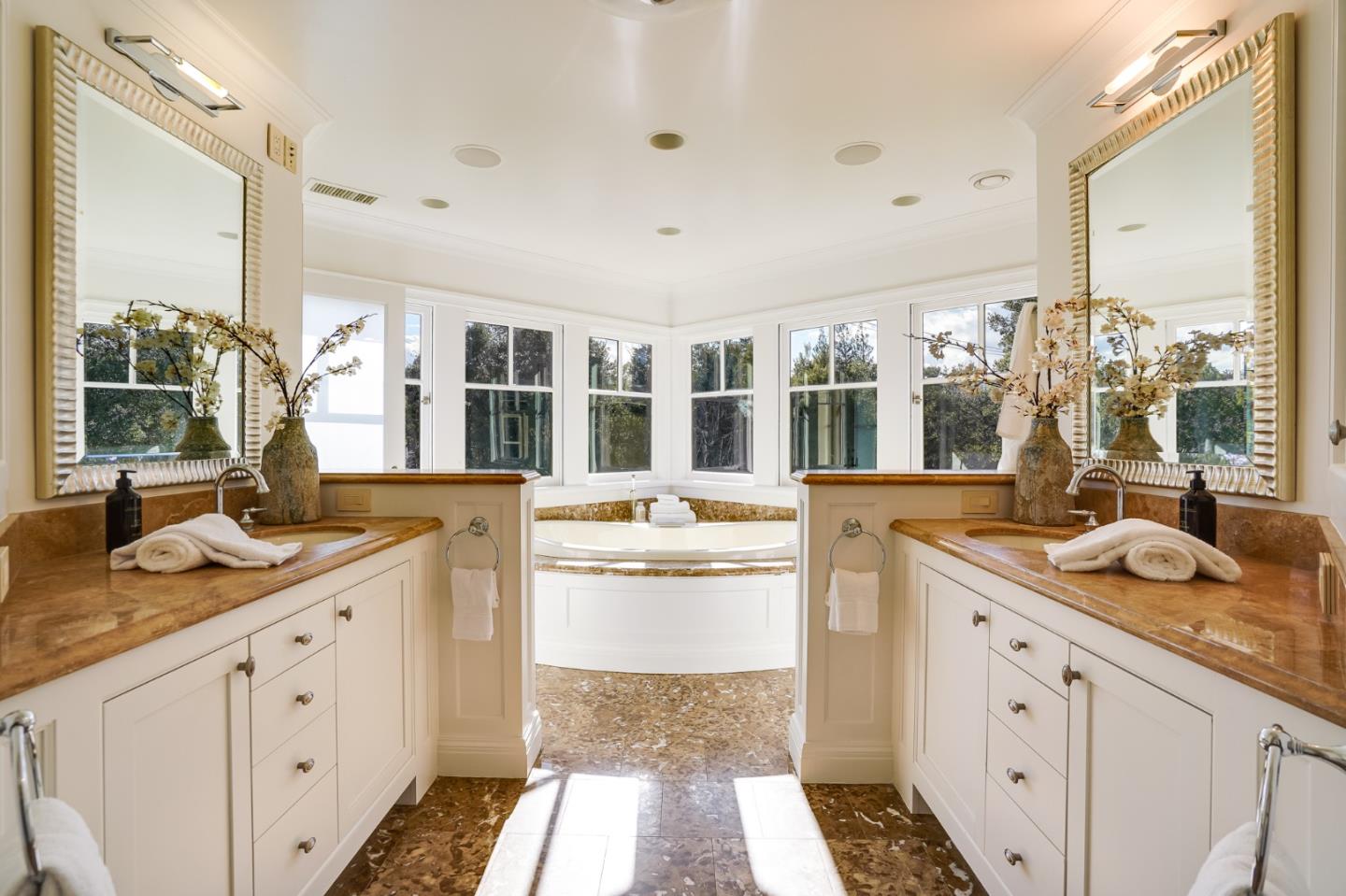 540 Moore Road Woodside, CA 94062 - Photo 54 of 85 a kitchen with a sink stove and cabinets
