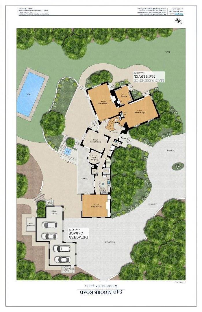 540 Moore Road Woodside, CA 94062 - Photo 82 of 85 an aerial view of a