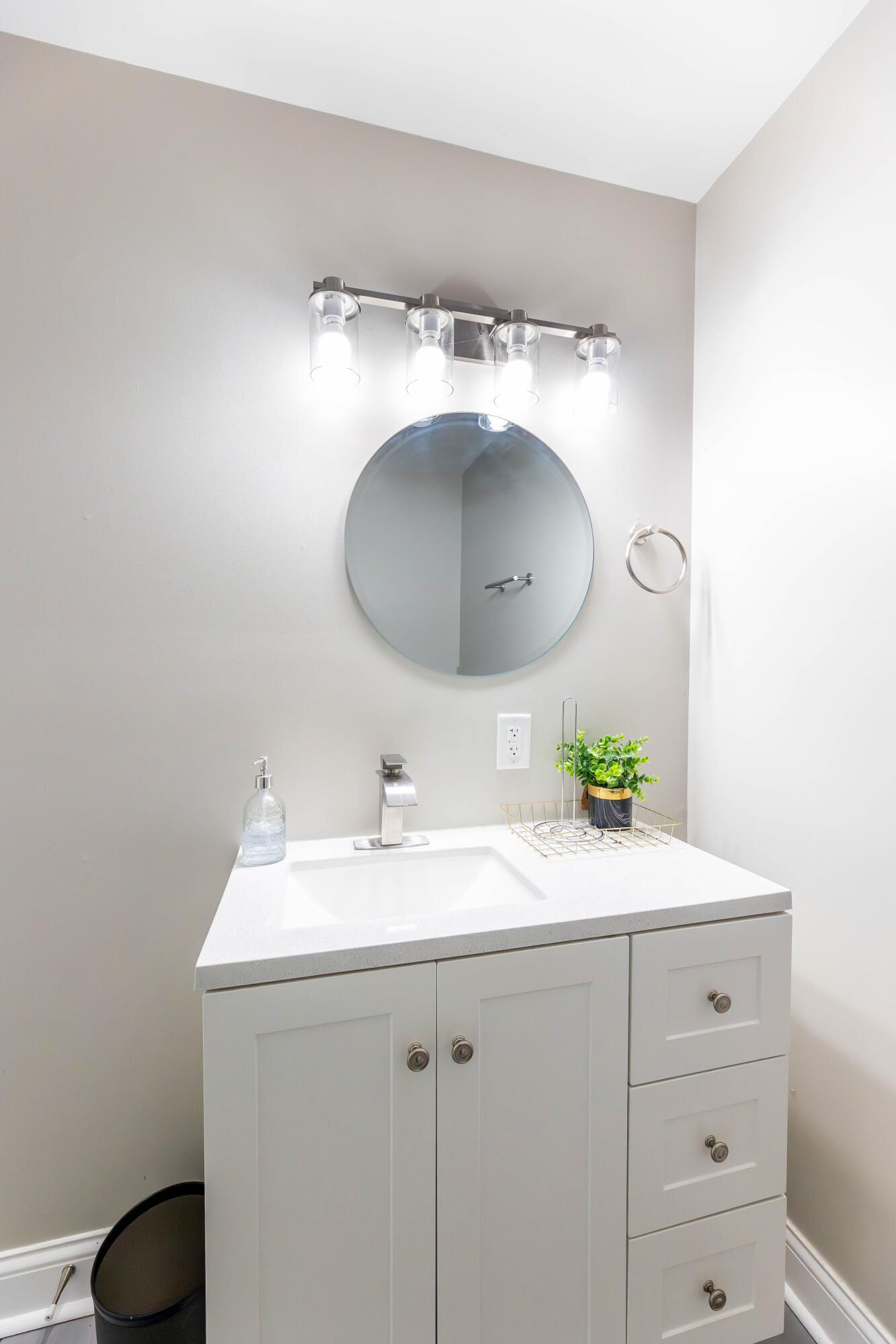 1151 Benton Street Gary, IN 46403 - Photo 12 of 23 a bathroom with a sink and a mirror