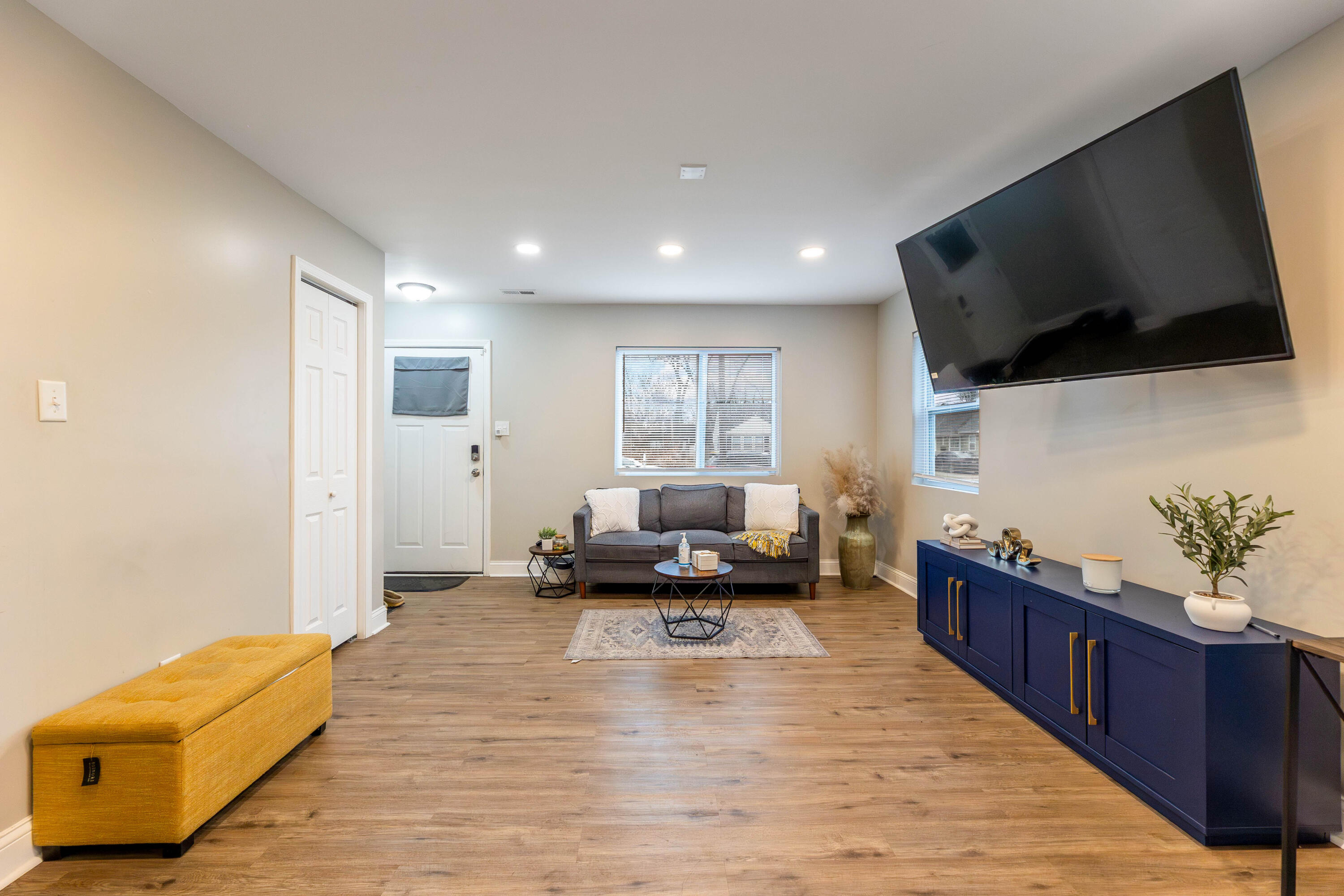 1151 Benton Street Gary, IN 46403 - Photo 2 of 23 a living room with furniture and a flat screen tv