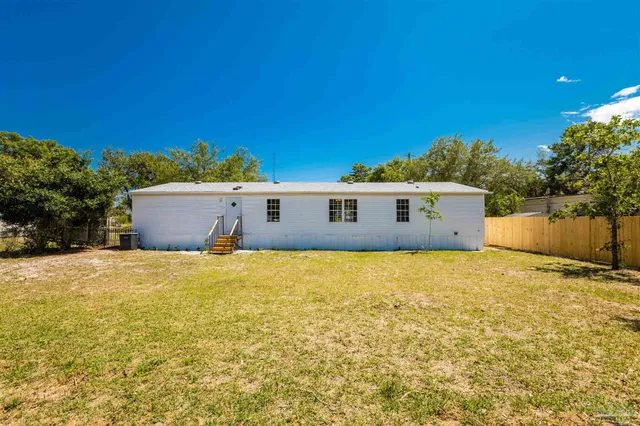 a backyard of a house