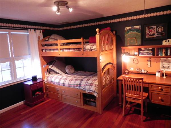 85 Culloden Drive Canton, MA 02021 - Photo 14 of 23 a bedroom with a bed and a bookshelf