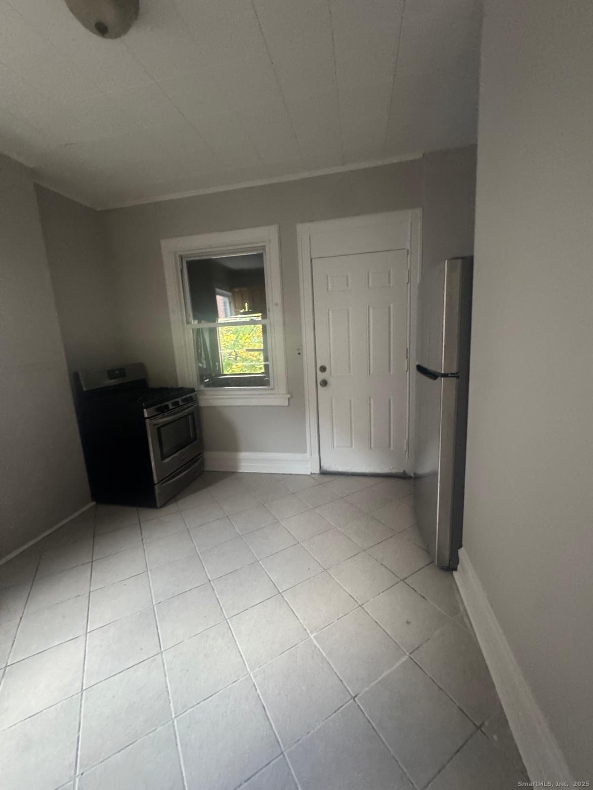 a view of kitchen and window