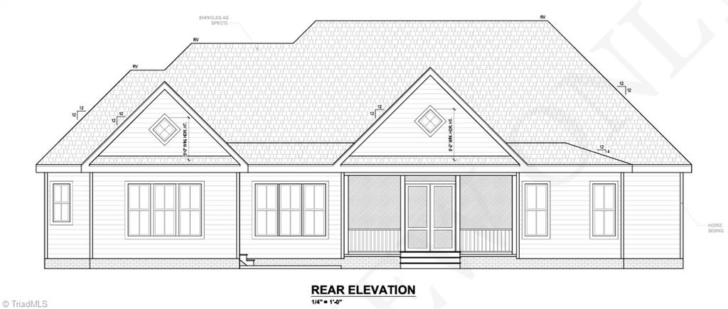 1200 Devlin Court High Point, NC 27262 - Photo 6 of 19 Rear Elevation