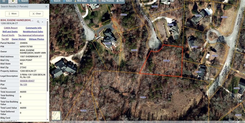 1200 Devlin Court High Point, NC 27262 - Photo 8 of 19 GIS Map