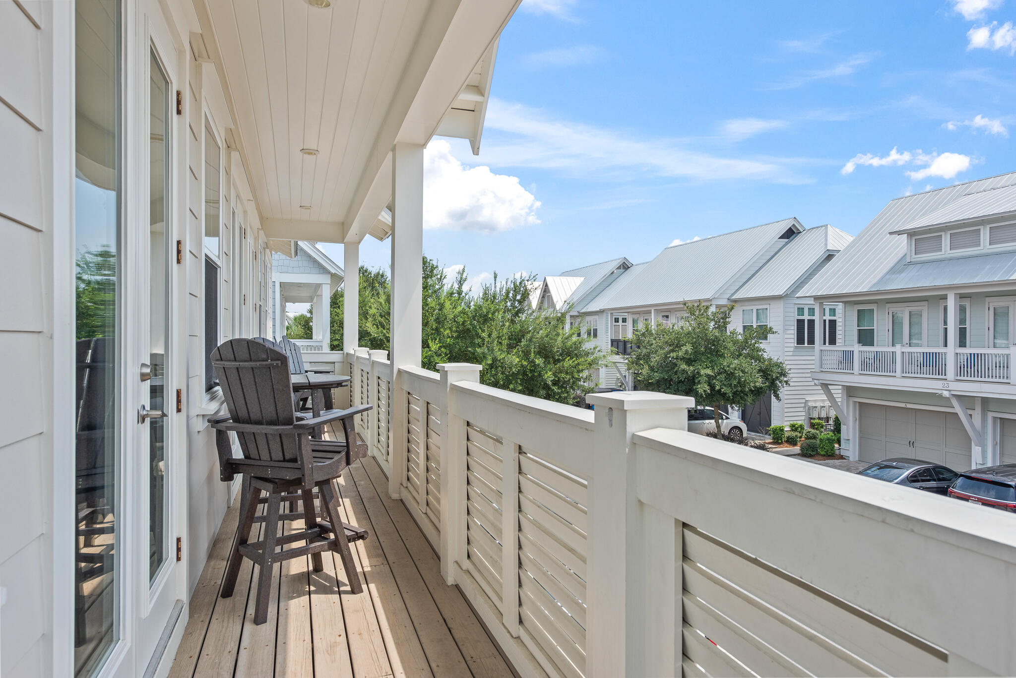 26 Milestone Dr Inlet Beach, Unit C Inlet Beach, FL 32461 - Photo 27 of 36 a view of balcony with furniture