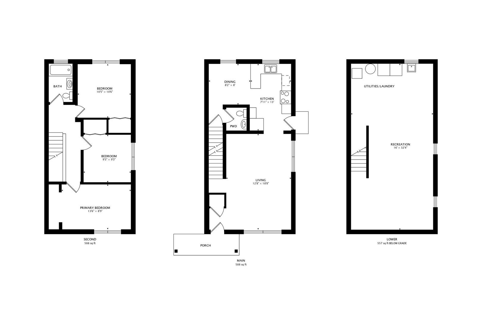 2212-2214 Oakton Street Park Ridge, IL 60068 - Photo 40 of 43 a picture of a floor plan