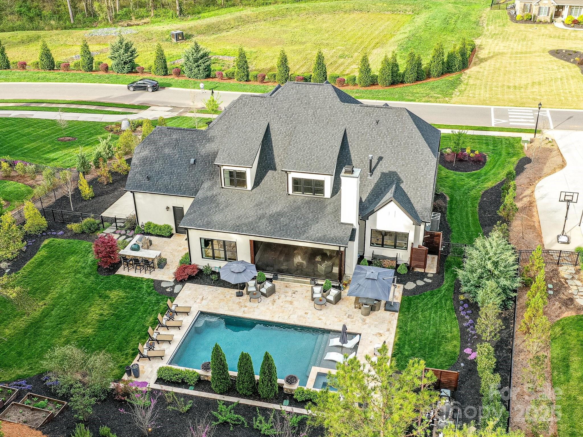 2954 Holbrook Road Fort Mill, SC 29715 - Photo 44 of 47 an aerial view of a house with a garden