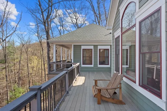 a backyard of a house