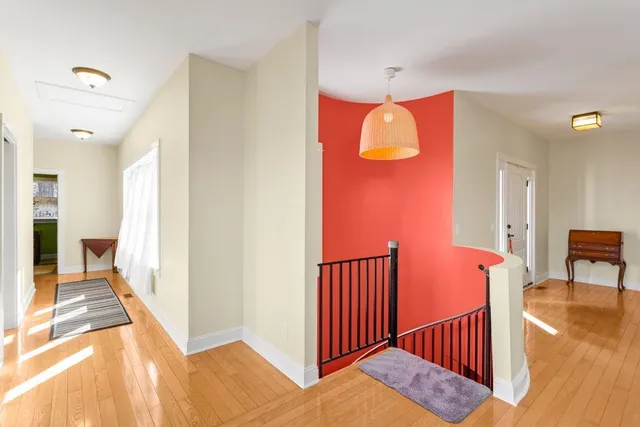 a view of a hallway with interior of the house