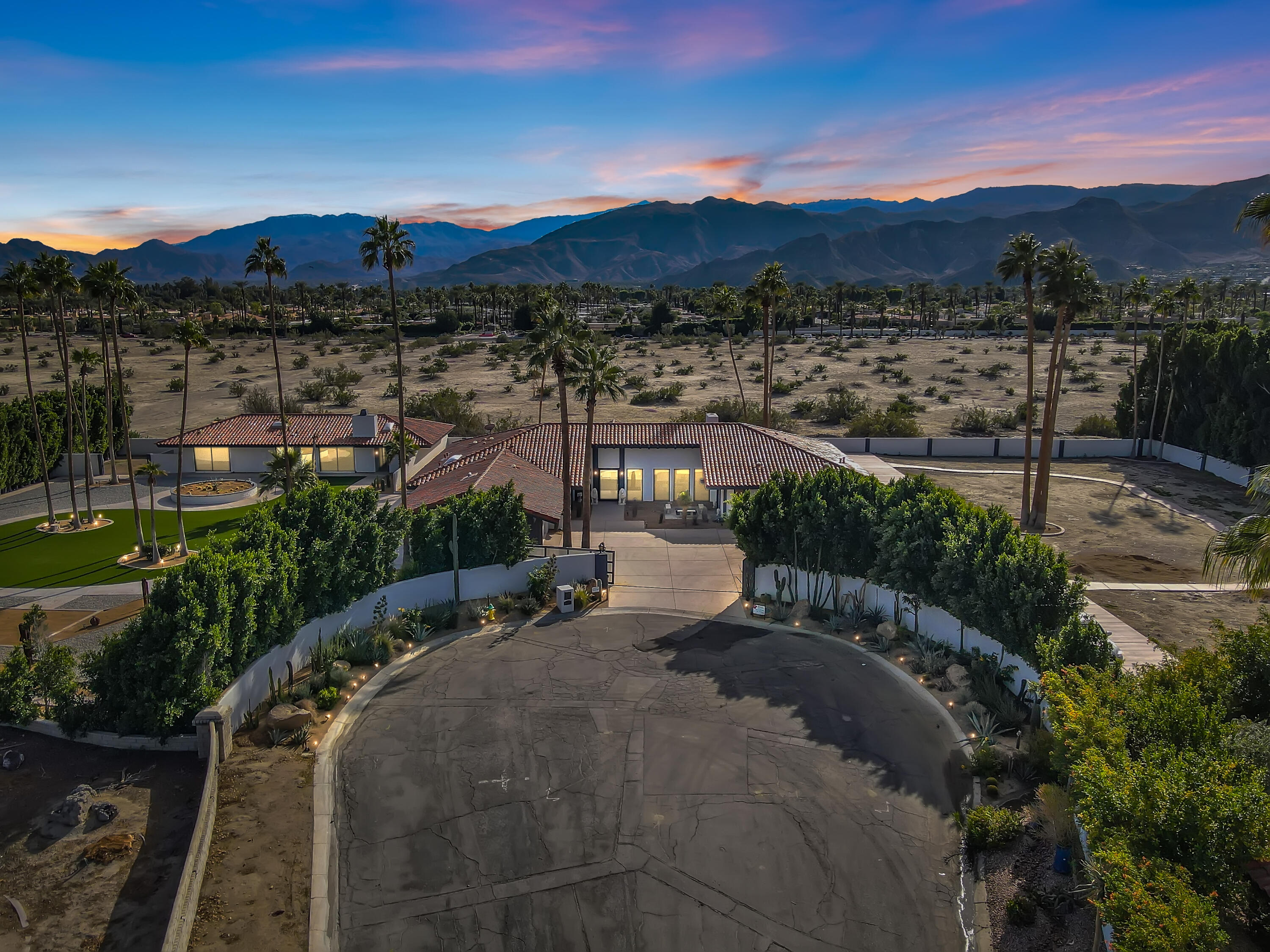 401 Iris Lane Rancho Mirage, CA 92270 - Photo 87 of 87 a view of a city with sunset view