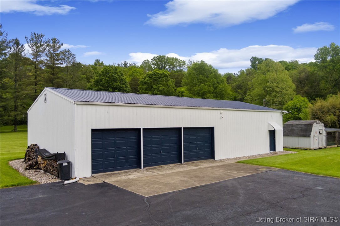 10185 Cooks Mill Road Georgetown, IN 47122 - Photo 3 of 75 THis incredible 30' x 60' detached garage is a gam