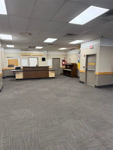 a view of a car garage