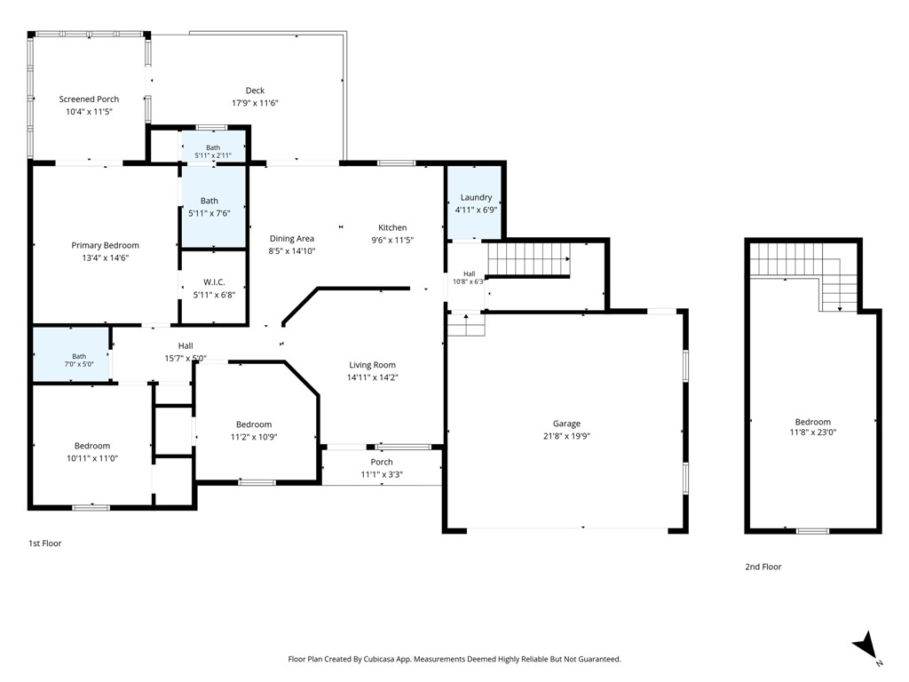 247 Clardy Road Pelzer, SC 29669 - Photo 30 of 34 A detailed layout showcases the spacious flow and functional design of this multi-level home.