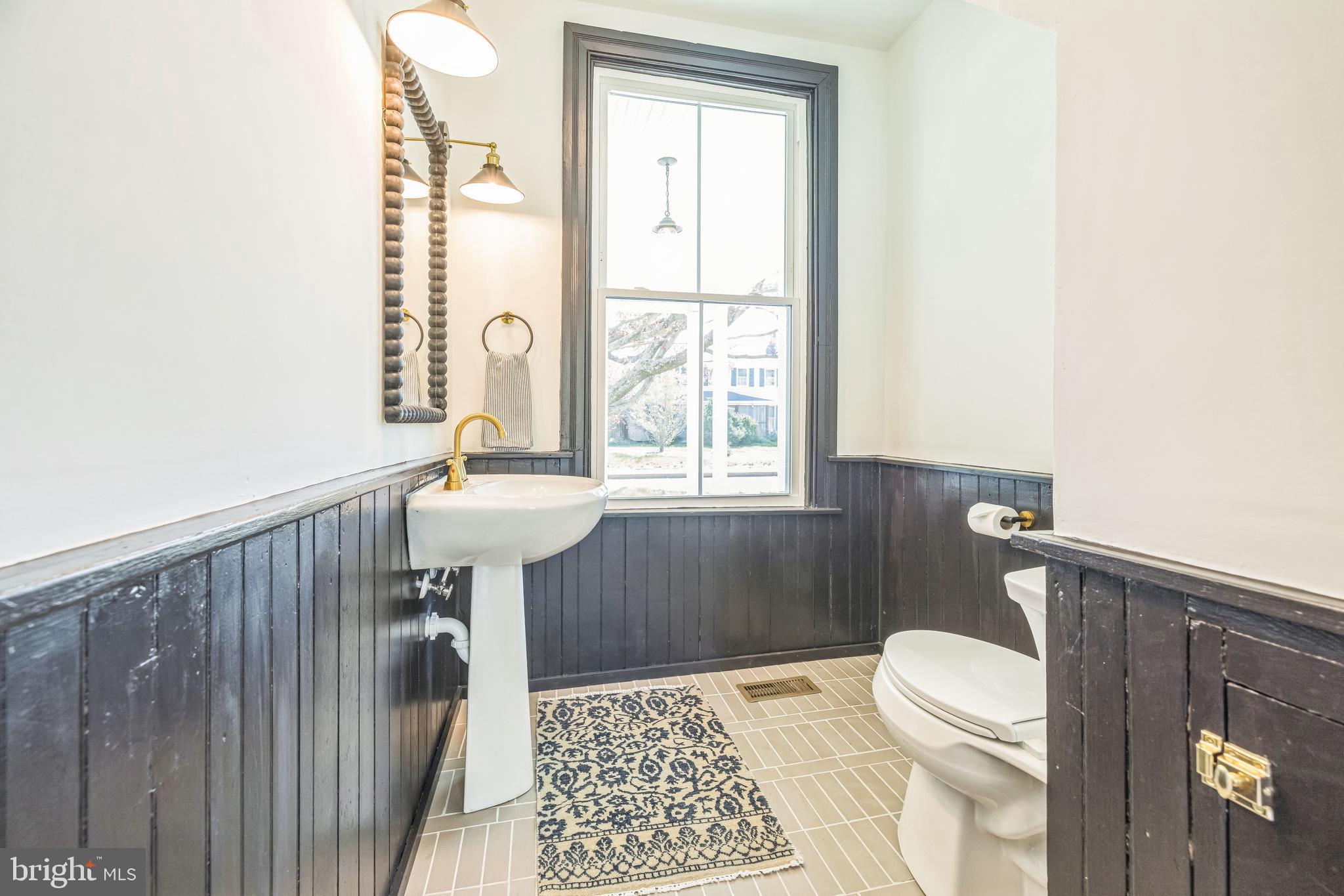 3860 Main Street Trappe, MD 21673 - Photo 27 of 58 a bathroom with a sink a toilet and a window