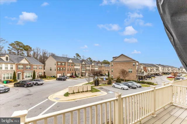 a view of city from a balcony